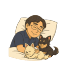 お父さんと可愛い友達たち（個別スタンプ：12）