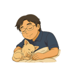 お父さんと可愛い友達たち（個別スタンプ：13）