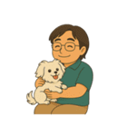 お父さんと可愛い友達たち（個別スタンプ：18）