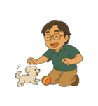 お父さんと可愛い友達たち（個別スタンプ：19）