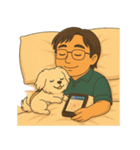 お父さんと可愛い友達たち（個別スタンプ：20）
