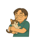 お父さんと可愛い友達たち（個別スタンプ：21）