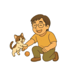 お父さんと可愛い友達たち（個別スタンプ：24）
