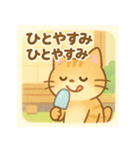 かわいいネコ♪夏編（個別スタンプ：39）