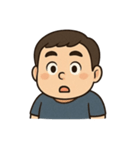 ぽっちゃり男性のリアクション（個別スタンプ：7）
