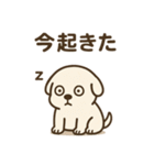 だるそうな白い犬（個別スタンプ：13）