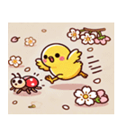 ヒヨコと桜のスタンプ@SFW（個別スタンプ：19）