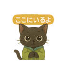 INFJ（提唱者）黒猫のやさしい日常（個別スタンプ：9）