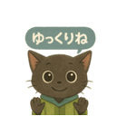 INFJ（提唱者）黒猫のやさしい日常（個別スタンプ：20）