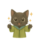INFJ（提唱者）黒猫のやさしい日常（個別スタンプ：40）