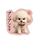 トイプードルのMちゃんスタンプ（個別スタンプ：3）