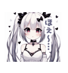 白×地雷系女子スタンプ（個別スタンプ：12）