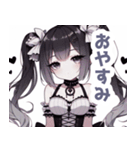 白×地雷系女子スタンプ（個別スタンプ：18）