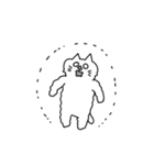 モノトーンな敬語ねこちゃん（個別スタンプ：19）