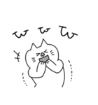 モノトーンな敬語ねこちゃん（個別スタンプ：20）