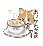 愛犬☆コーギーdeごあいさつ☆敬語入り（個別スタンプ：21）