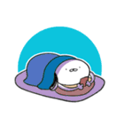 おはよう＆おやすみ【なんとも奇妙ないぬ】（個別スタンプ：34）