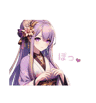 和装女子Stamp⑤（個別スタンプ：36）