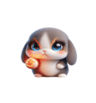 かわいいウサギ 話したくない（個別スタンプ：6）