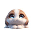 かわいいウサギ 話したくない（個別スタンプ：12）