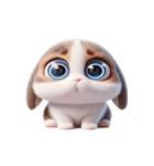 かわいいウサギ 話したくない（個別スタンプ：14）