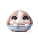 かわいいウサギ 話したくない（個別スタンプ：23）