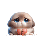 かわいいウサギ 話したくない（個別スタンプ：27）