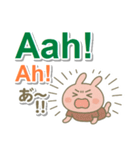 タガログ語＋英語＋日本語 ピンクうさぎ（個別スタンプ：14）