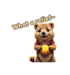愛らしいクオッカ5 （英語）（個別スタンプ：3）