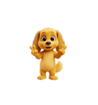 Vサインをする犬（個別スタンプ：5）