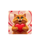 愛を伝える猫1（個別スタンプ：3）