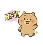 くまちゃんの日常使えるスタンプ（個別スタンプ：3）