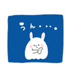 哀愁らびっと（青）（個別スタンプ：3）