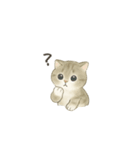 ずっと使える淡色にゃんこスタンプ（個別スタンプ：3）