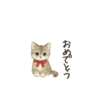 ずっと使える淡色にゃんこスタンプ（個別スタンプ：32）
