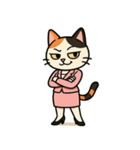 がんばるOL三毛猫【毎日使える】（個別スタンプ：20）