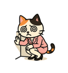 がんばるOL三毛猫【毎日使える】（個別スタンプ：32）