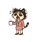 がんばるOL三毛猫【毎日使える】（個別スタンプ：38）