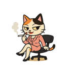 がんばるOL三毛猫【毎日使える】（個別スタンプ：39）