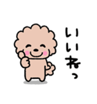トイプードル♡お返事スタンプ（個別スタンプ：24）