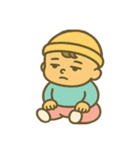 人生2周目の赤ちゃん：無表情スタンプ（個別スタンプ：1）