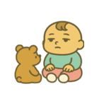 人生2周目の赤ちゃん：無表情スタンプ（個別スタンプ：3）