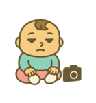人生2周目の赤ちゃん：無表情スタンプ（個別スタンプ：4）