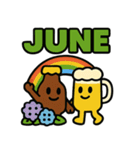 ビントとジョッキーノの6月だより（個別スタンプ：1）