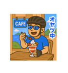 ロードバイクツーリング男子スタンプ（個別スタンプ：28）