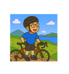 ロードバイクツーリング男子スタンプ（個別スタンプ：32）