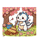 ドラゴンと桜のスタンプ@SFW（個別スタンプ：13）