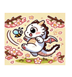 ドラゴンと桜のスタンプ@SFW（個別スタンプ：16）