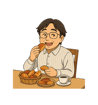 お父さんの美味しい食事風景（個別スタンプ：13）