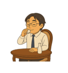 お父さんの美味しい食事風景（個別スタンプ：15）